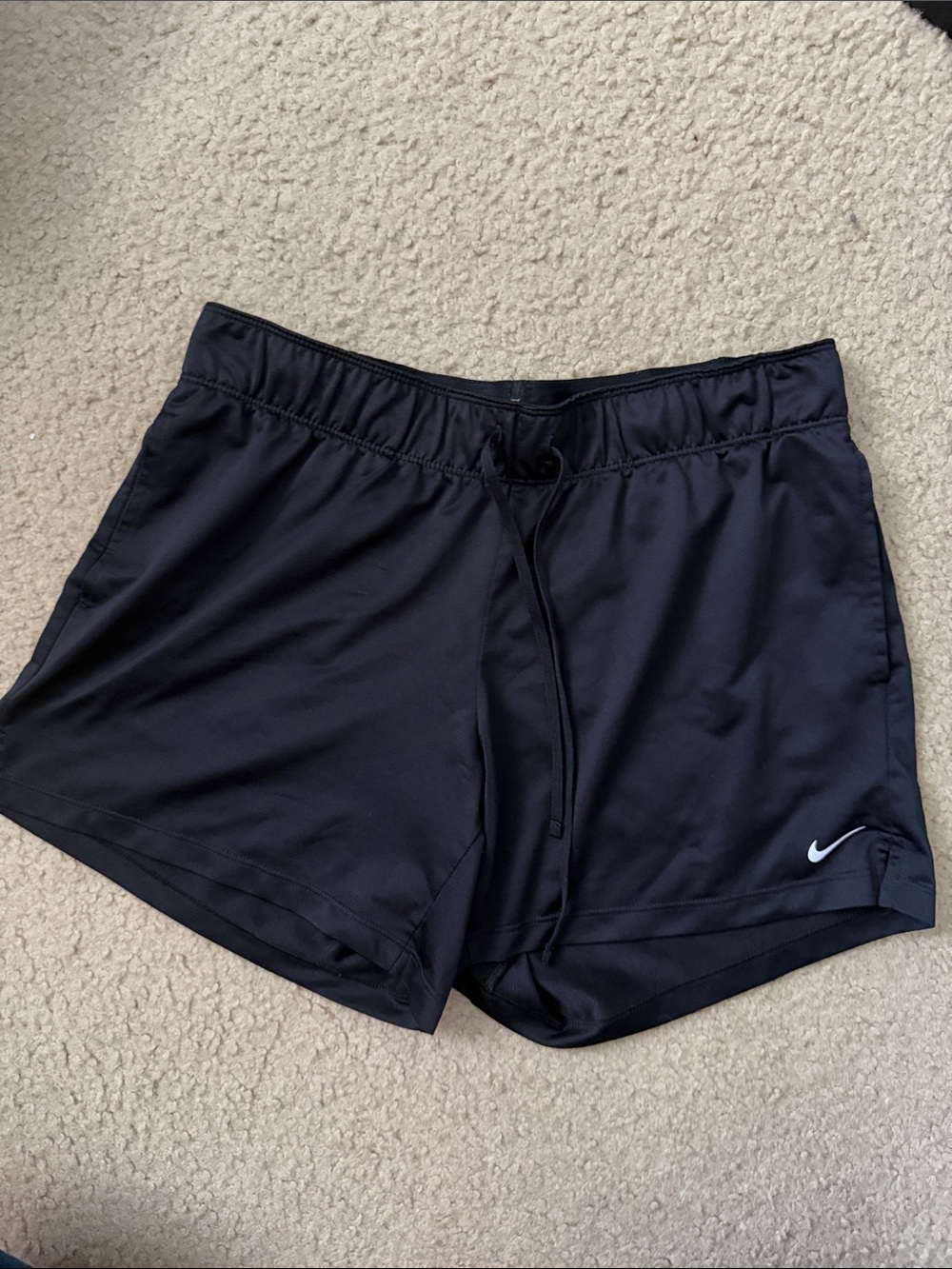 Nike Women's Black Athletic Training Shorts with Swoosh
